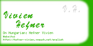 vivien hefner business card